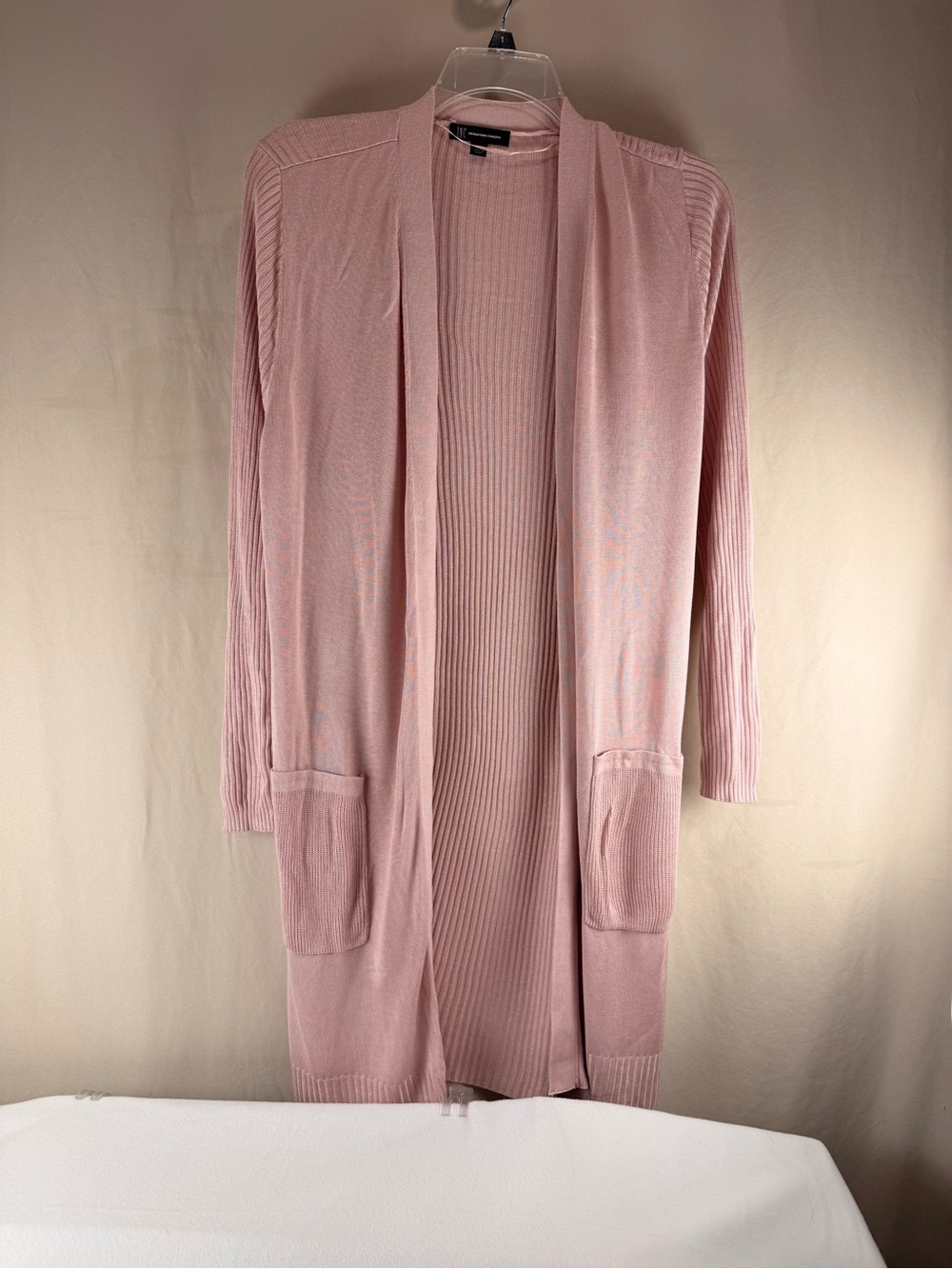 INC. Light Pink Open-Front Long Cardigan - Women Intimates & Sleepwear 322
